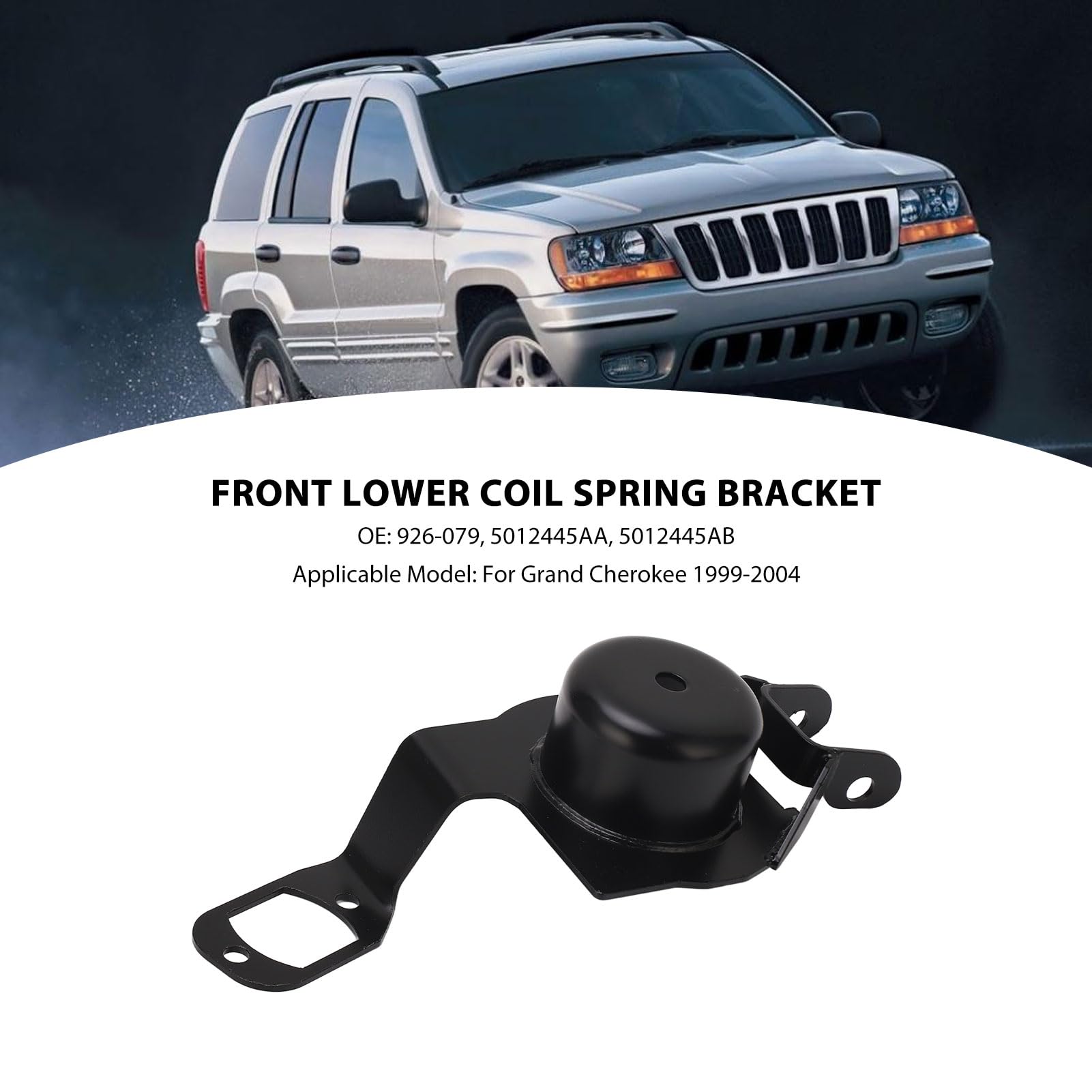 Support de Bobine Inférieure Avant côté Conducteur 9261079 pour Cherokee 1999-2004 | Kit de Réparation de Remplacement pour Bobine de Suspension Sp 5012445AA