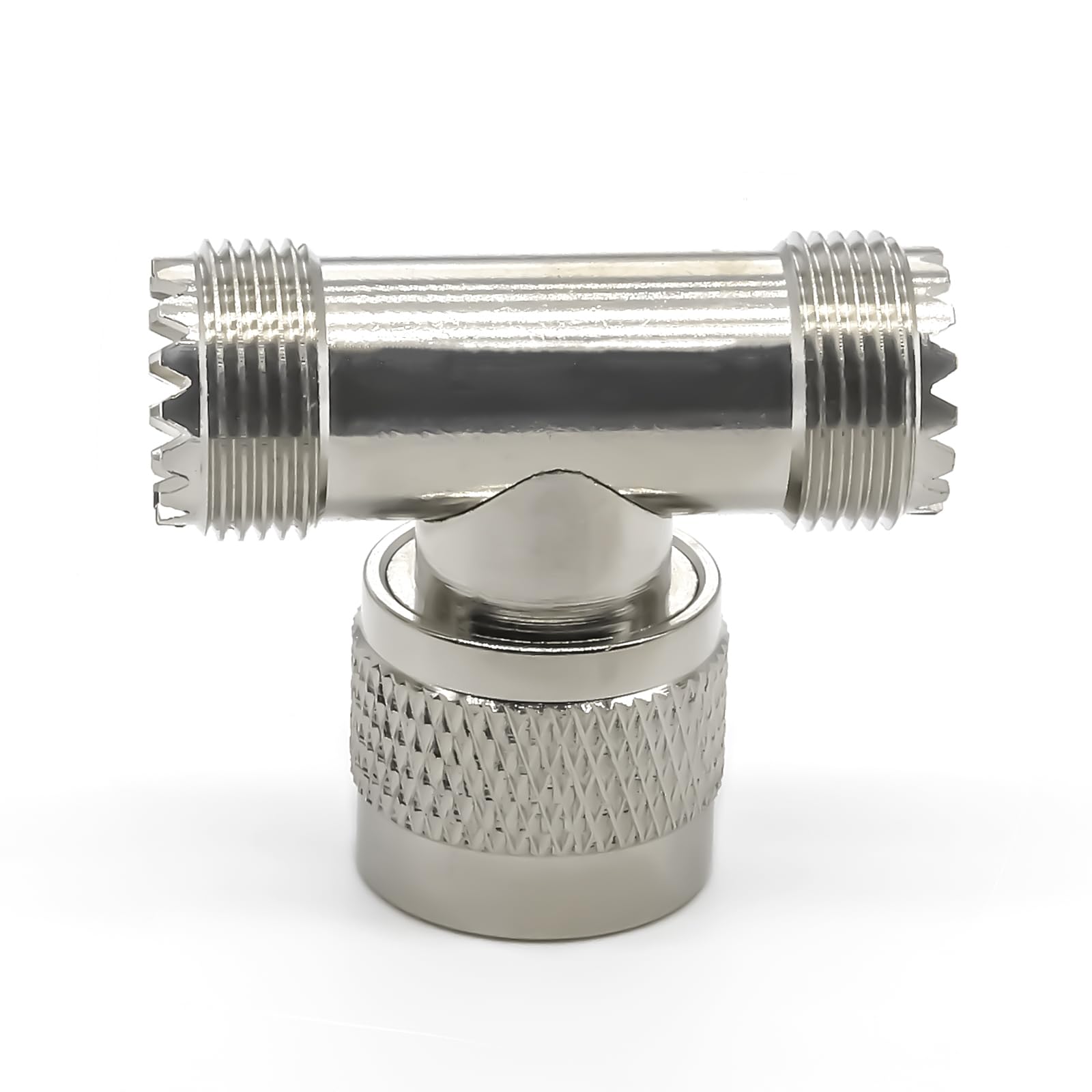 2 sztuki UHF-T PL259, 3-drożny rozdzielacz UHF, wtyczka SO239 na dwa gniazda PL259-adapter koncentryczny, SO239 potrójny trójnik do urządzeń radiowych, urządzeń wideo i anten