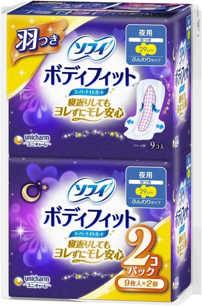 Amazon | ソフィ ボディフィット スーパーナイトガード 夜用 羽つき 29 