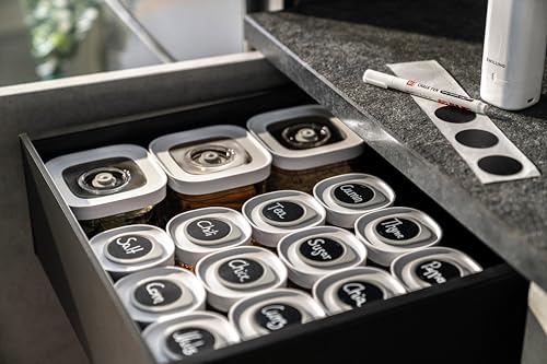 ZWILLING Fresh & Save Cube Labelpositionierer-Set, 3-teiliges Zubehör für NFC Smart Labels, Wiederverwendbar, Grau (Packung mit 3)