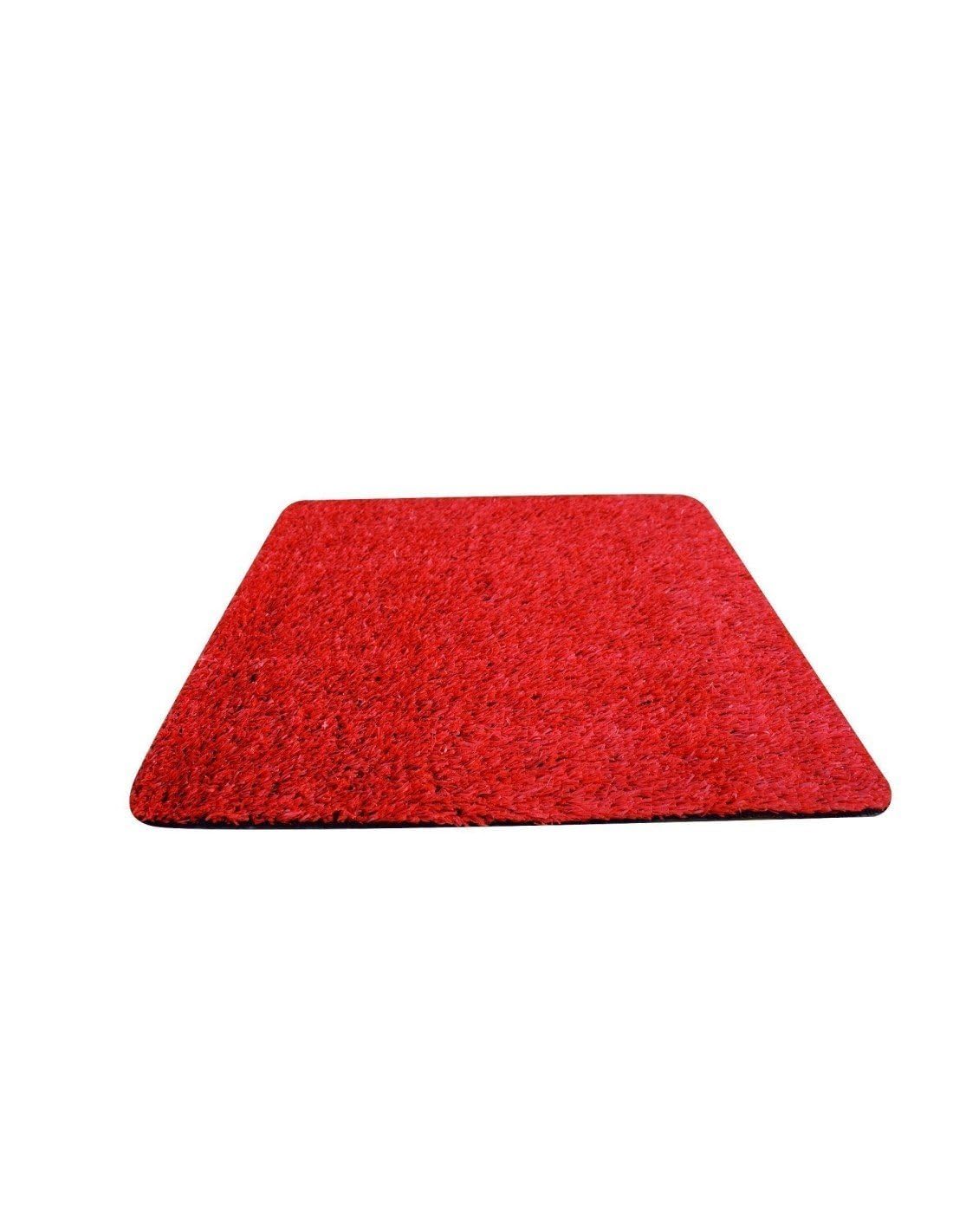 Jardin202 - Césped Artificial ColorPlus 10mm - Rollos | Alta Densidad | Césped para Eventos y Decoración | 2 x 4 Metros : 8 m2 (Roja)