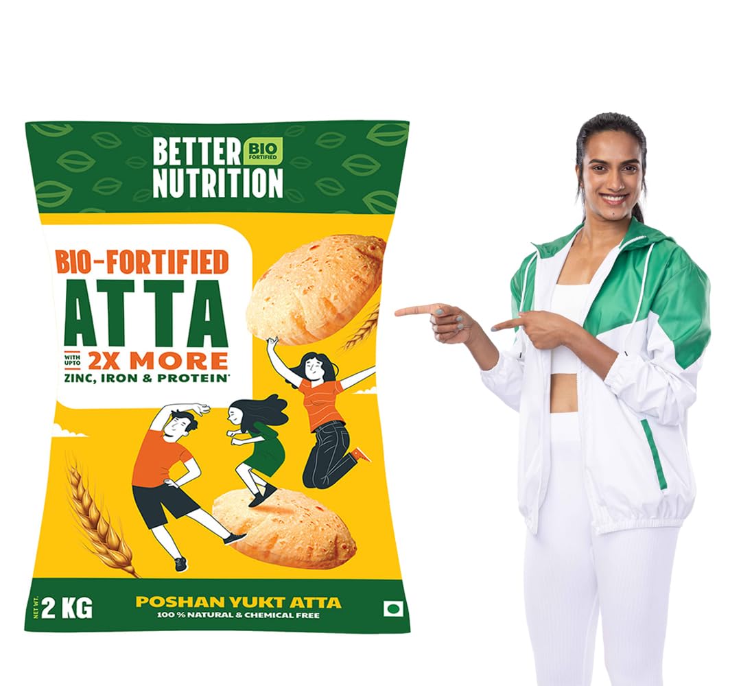 See full amazon price history chart for Better Nutrition Biofortified 2kg Atta | Nutritious, Healthy, 100% Whole Wheat Flour | High in Iron, Zinc, Fiber, and Protein | NO Additives | 100% Natural Better Nutrition Biofortified 2kg Atta | Nutritious, Healthy, 100% Whole Wheat Flour | High in Iron, Zinc, Fiber, and Protein | NO Additives | 100% Natural (B0C9ZRB7YD) Amazon Price History, Amazon Price Tracker