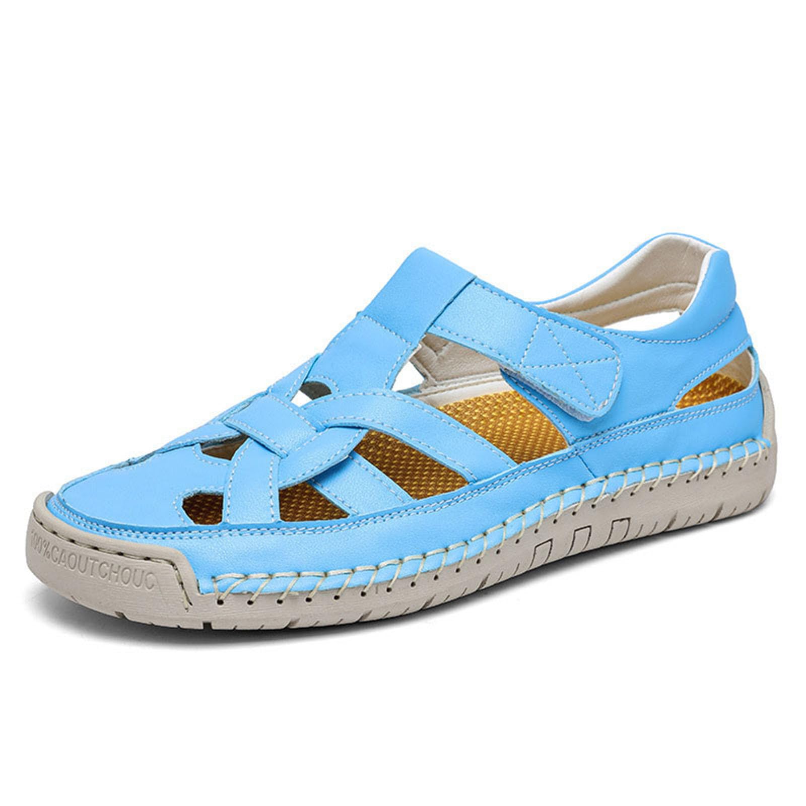 Sandalias Trekking Hombre Suela de Goma Malla Transpirable con Bandas Ajustables Zapatillas Deportivas Playa Abiertas Amortiguado Chancla Zapatilla Calzado Comodo para Casual Camping Surf