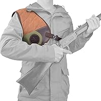 Vista 6 de WAYNE'S DOG Escudos de retroceso de lona de cuero con construcción duradera, ajuste sólido y acolchado para rango, tiro, caza