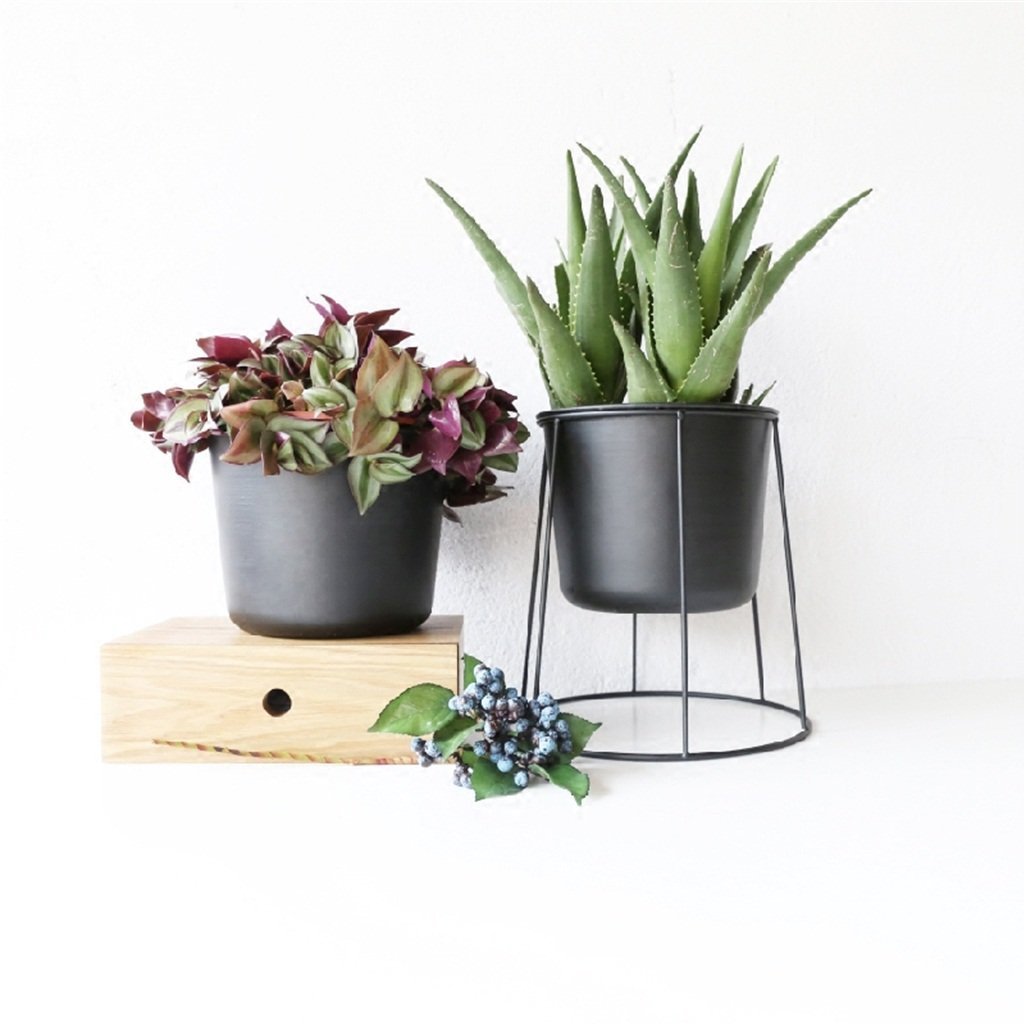 Fiore Rack Ferro Metallo in Piedi mensola del Fiore per 3 vasi da Fiori vasi scaffali del Supporto del Basamento cremagliera di stoccaggio del Giardino per Soggiorno al Coperto Balcone