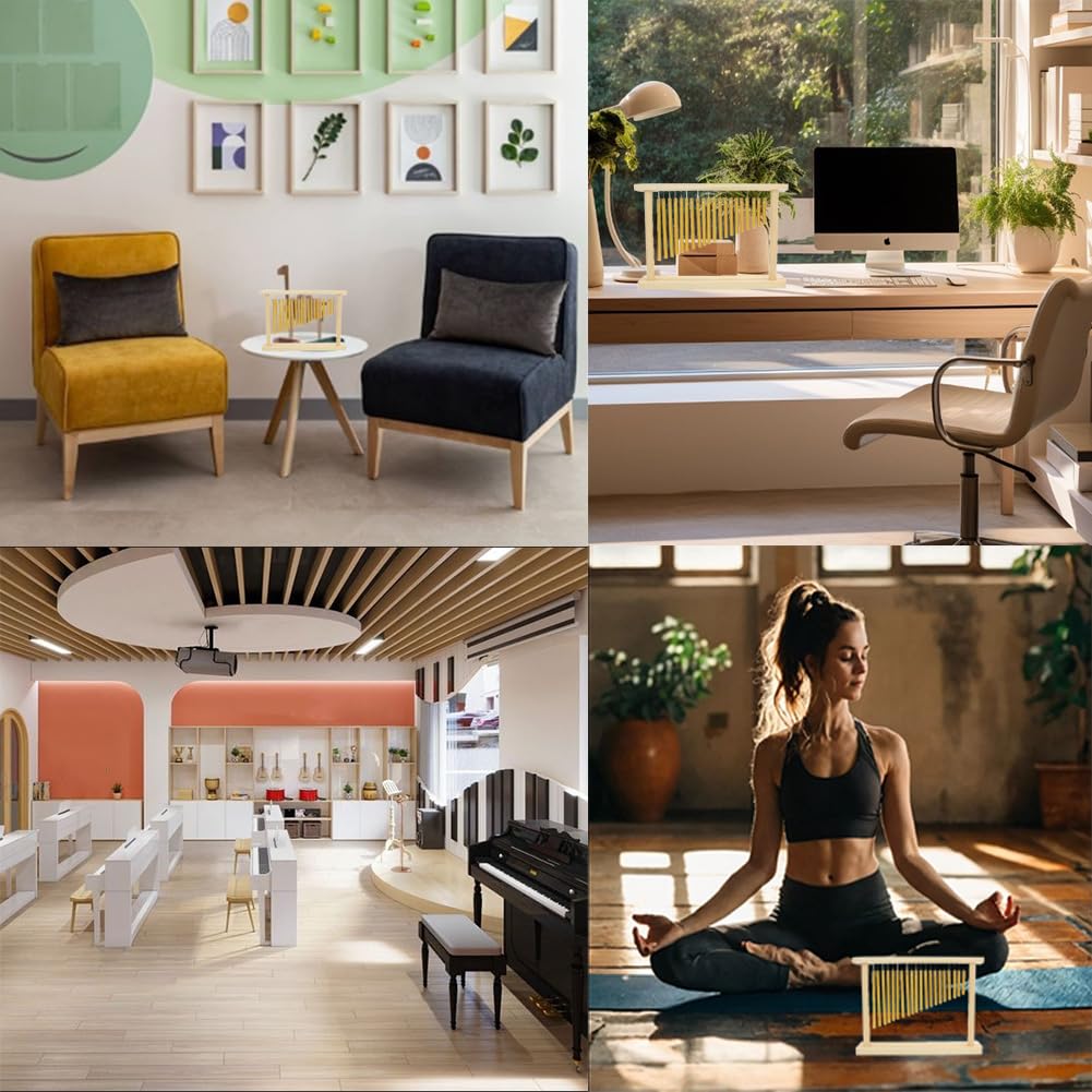 20 toni Chime, Single Row Music Percussion Instruments, Wind Chime Tree con martello, 20 bar, suoneria metallica, campanella a vento per meditazione musicale, yoga in classe