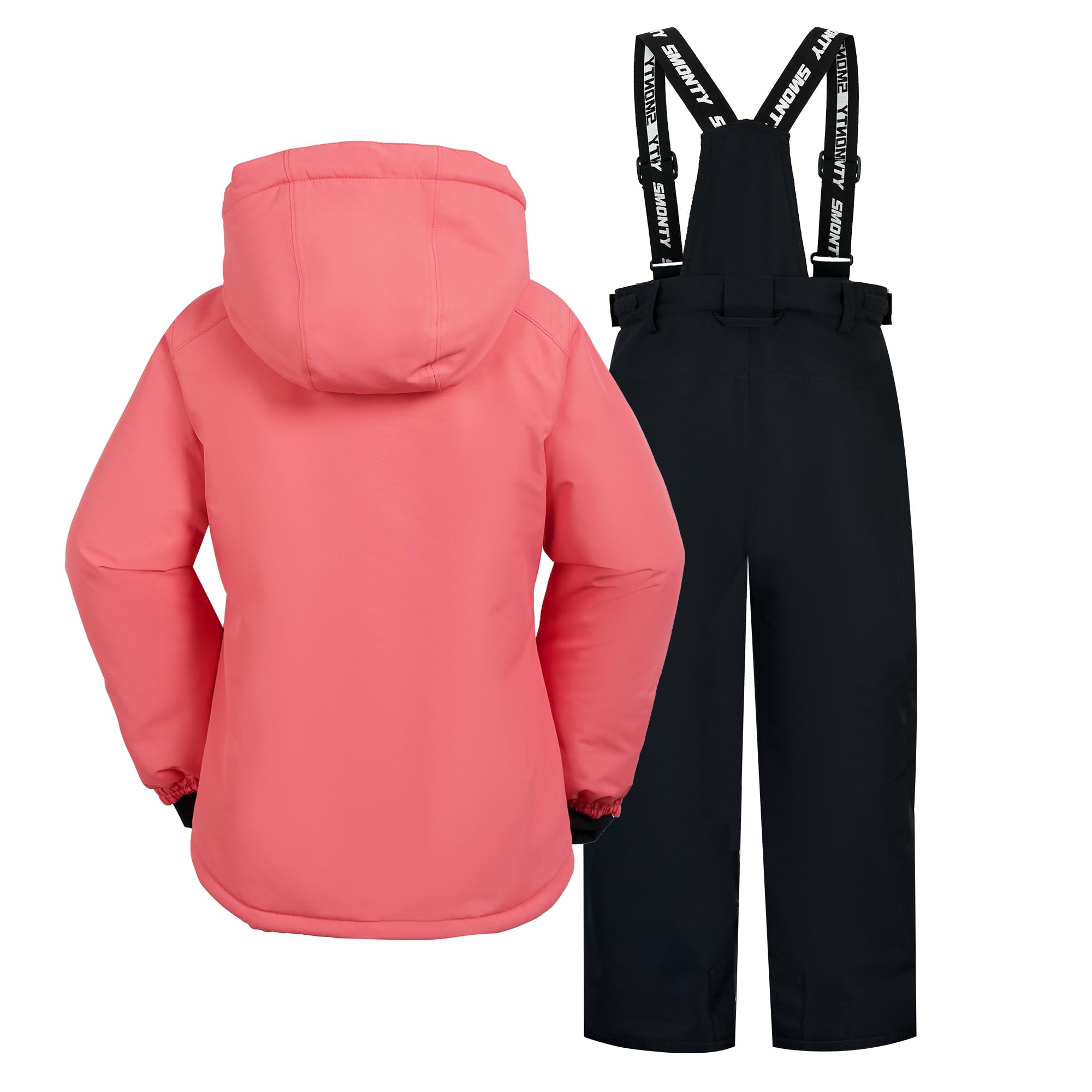 SMONTY SNOWER Traje de nieve con capucha desmontable, traje de esquí, extra caliente, traje de invierno