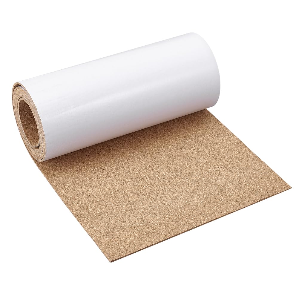 PH PandaHall Rotolo di Sughero Adesivo 3mm 240x30cm Piastrelle Bacheca per Casa Ufficio