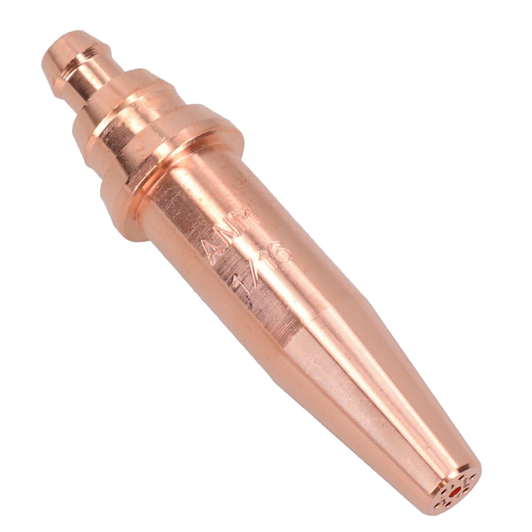 ANM Oxy Acetylene Gas Cutting Nozzle Tip Standard Length 1/16” 10-75mm Oxygen