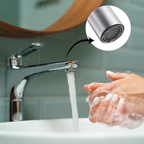 Miniatura 6 de 6 piezas M185 grifo de amortiguador  2 llaves de extracción de llaves de aireador juego de restrictores de flujo de ahorro de agua parte de repuesto