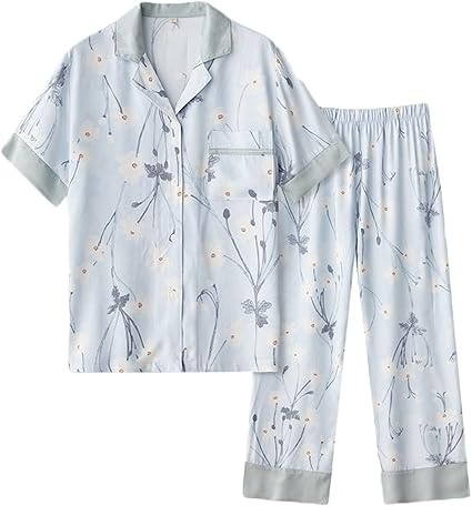 Amazon Co Jp 花柄 半袖 パジャマ 前開き レディース ルームウェア かわいい 大きいサイズ 春夏用 ロングパンツ 大きいサイズ ゆったり カジュアル 薄手 通気 ふんわり 外出着 部屋着 旅行用 トラベル お風呂上がり 母の日 プレゼント ファッション Amazon Co Jp 花柄 半袖 パジャマ 前開き レディース ルームウェア かわいい 大きいサイズ 春夏用 ロングパンツ 大きいサイズ ゆったり カジュアル 薄手 通気 ふんわり 外出着 部屋着 旅行用 トラベル お風呂上がり 母の日 プレゼント ファッション