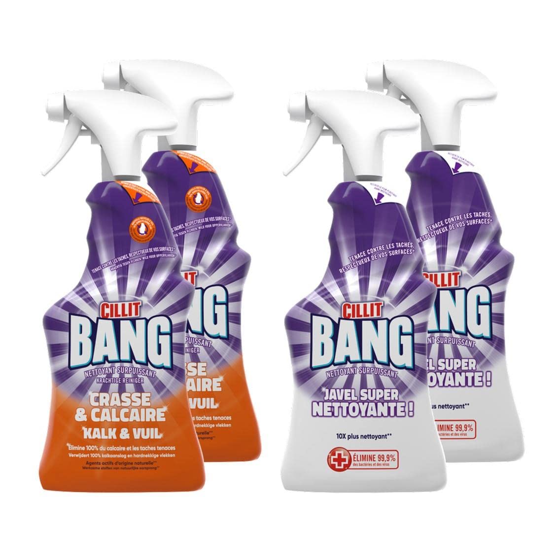 Kit Sprays Cillit Bang Javel & Anticalcaire