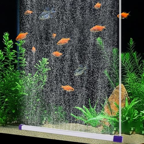 hygger Aquarium Luftausströmer, Sauerstoffstein für Aquarium Set, Aquarium Sprudler Fish Tank Bubbler mit Luftschlauch für Süßwasser und Salzwasser (43cm)