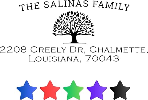 Miniatura 4 de Sello de dirección de devolución personalizado Sello autoentintado personalizado | Sellos de etiquetas de goma