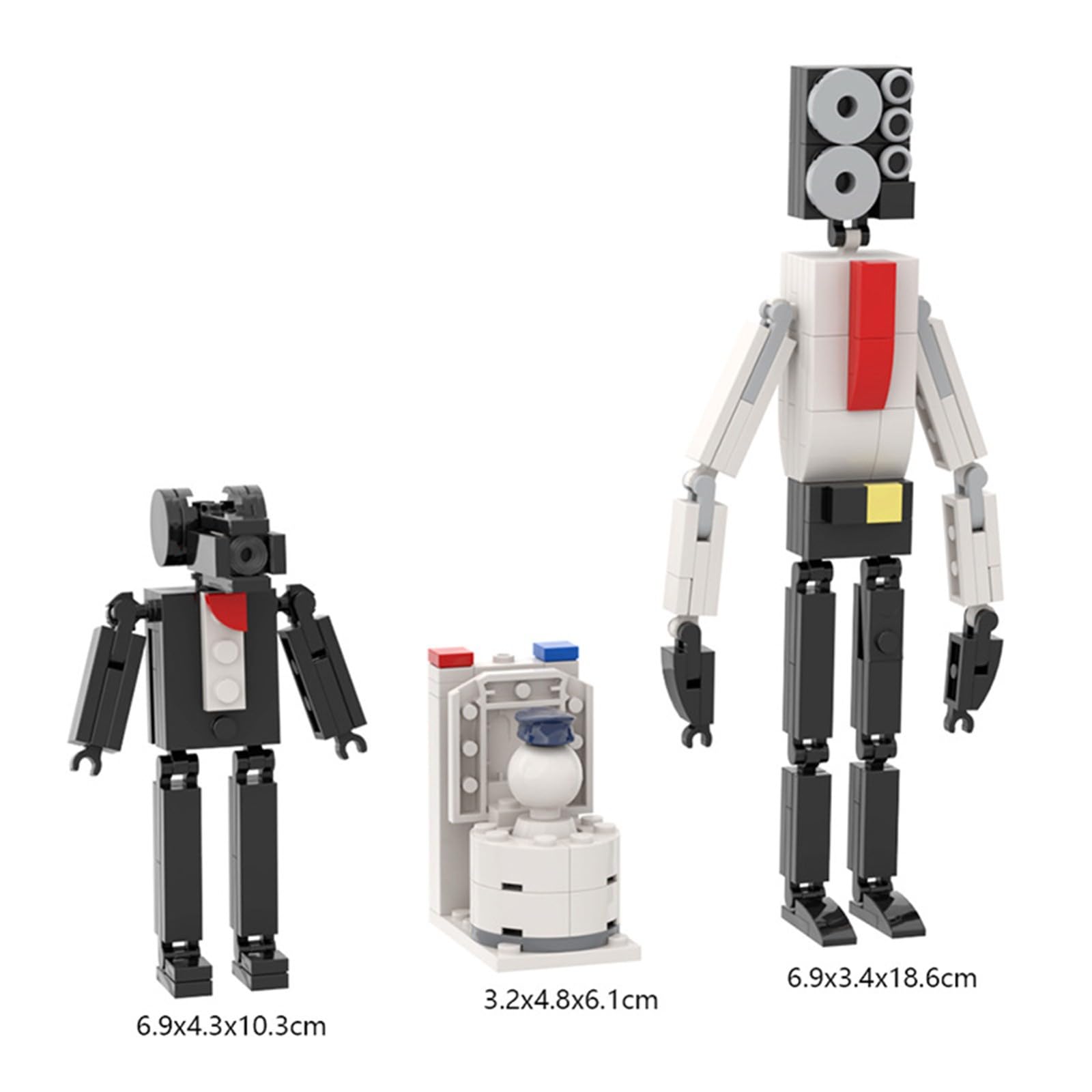 Amazon.co.jp: ミニフィギュア ビルディングブロックセット 333個 MOC