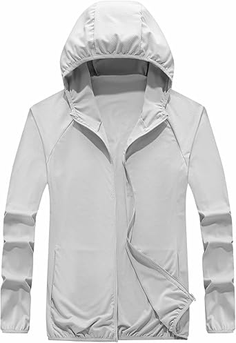JOMLUN Womens Coats Long Sleeve UPF 50+ Sun Protection Hiking Shirts Zip Up Hooded Jacket Cooling Outdoor Performance