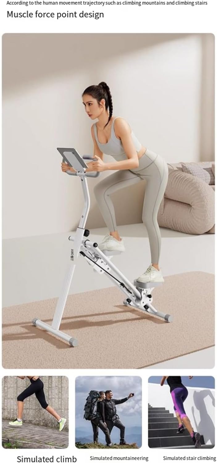 Multi-Functional Home Climbing Machine, Silent Indoor Stepper for Fitness and Workout