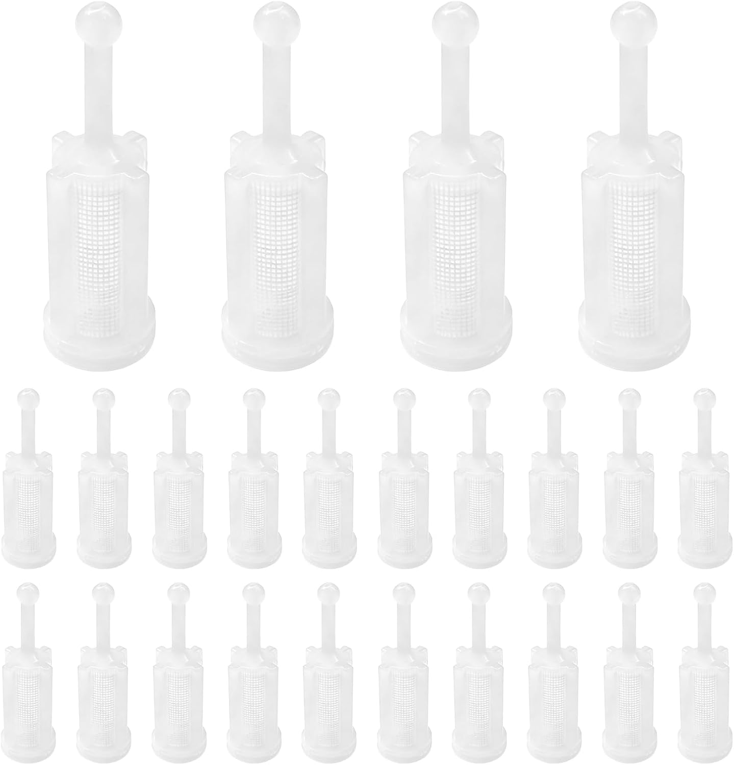 24 PCS HVLP Gravity Spray Gun Filters, 100 Micron HVLP Spray Gun Paint Strainers with Fine Mesh, Disposable Paint Filter Fits Most Gravity Feed Sprayer, Car Accessories