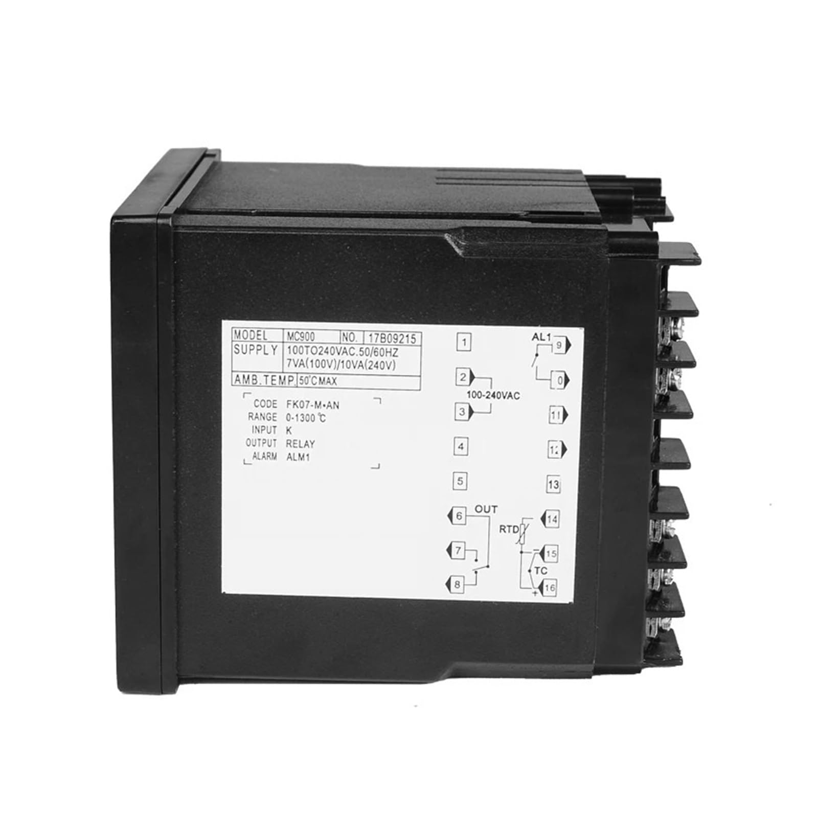 Controlador PID de Temperatura Controladores de Temperatura PID Digitales de Entrada Universal Salida de relé Regulador K o PT100 Calefacción o refrigeración con MC900