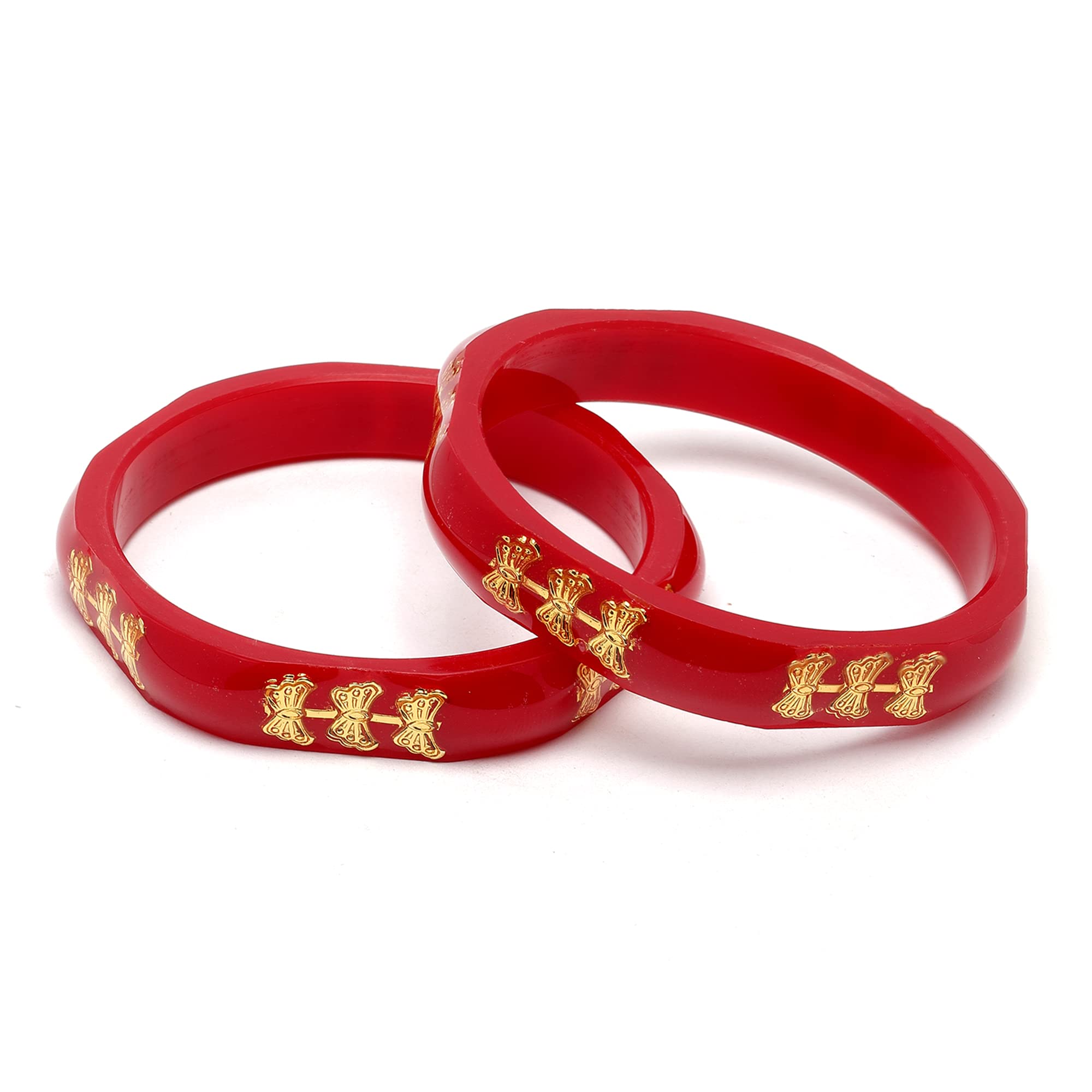 ZENEME Set Of 2 Bangles Gold-Plated White & Green Flower Engraved Handcrafted Non Allergic Jewellery for Women & Girls (Butterfly, 2.4) (B0C3ZZDG9Q) Amazon Price History, Amazon Price Tracker