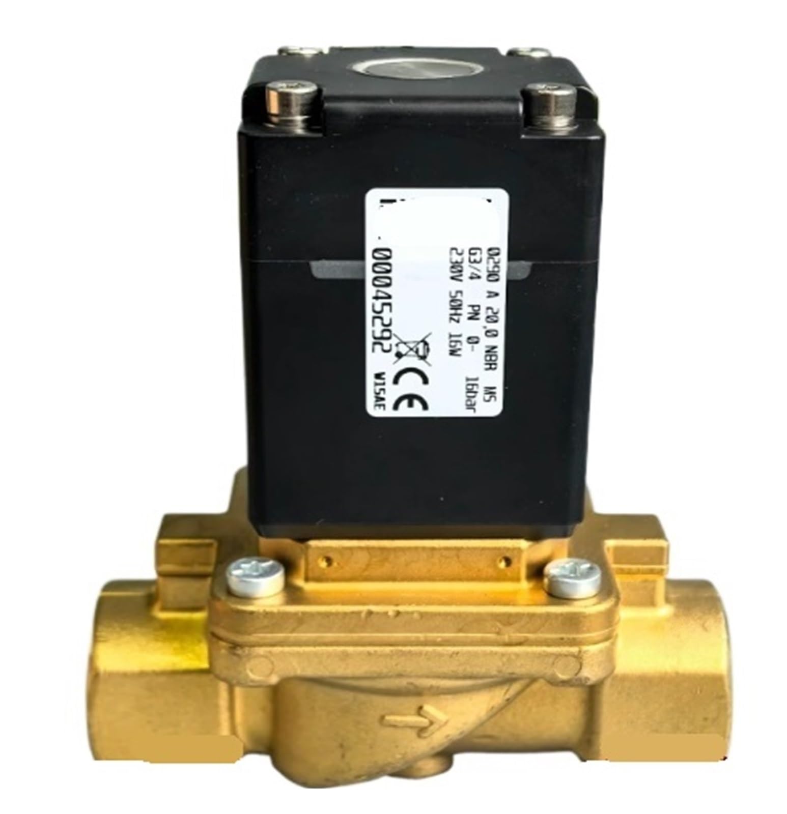 ELZNSQQK Solenoid Valve 0290 A 20.0 G3/4 230VAC 50Hz 16W 00045292