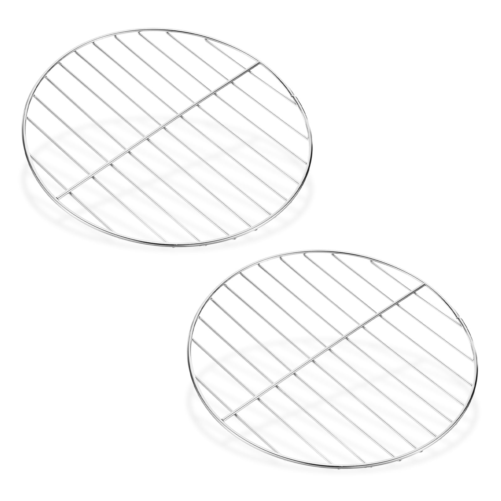 M METERXITY 2 Pack Grill Grate Replacement, Steel Grill Grates for BBQ Parts [11.81 Inch]