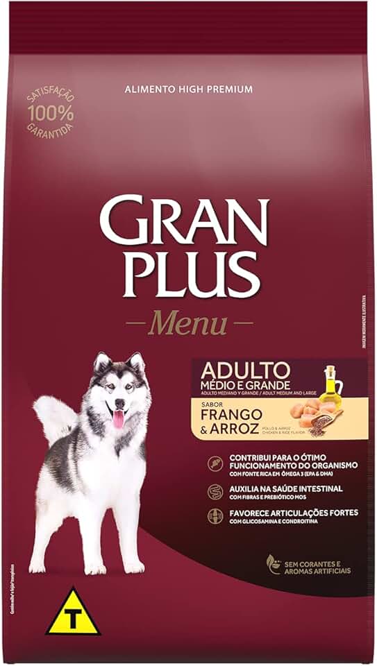 Granplus Ração Granplus Menu Cães Adultos Frango E Arroz 15Kg