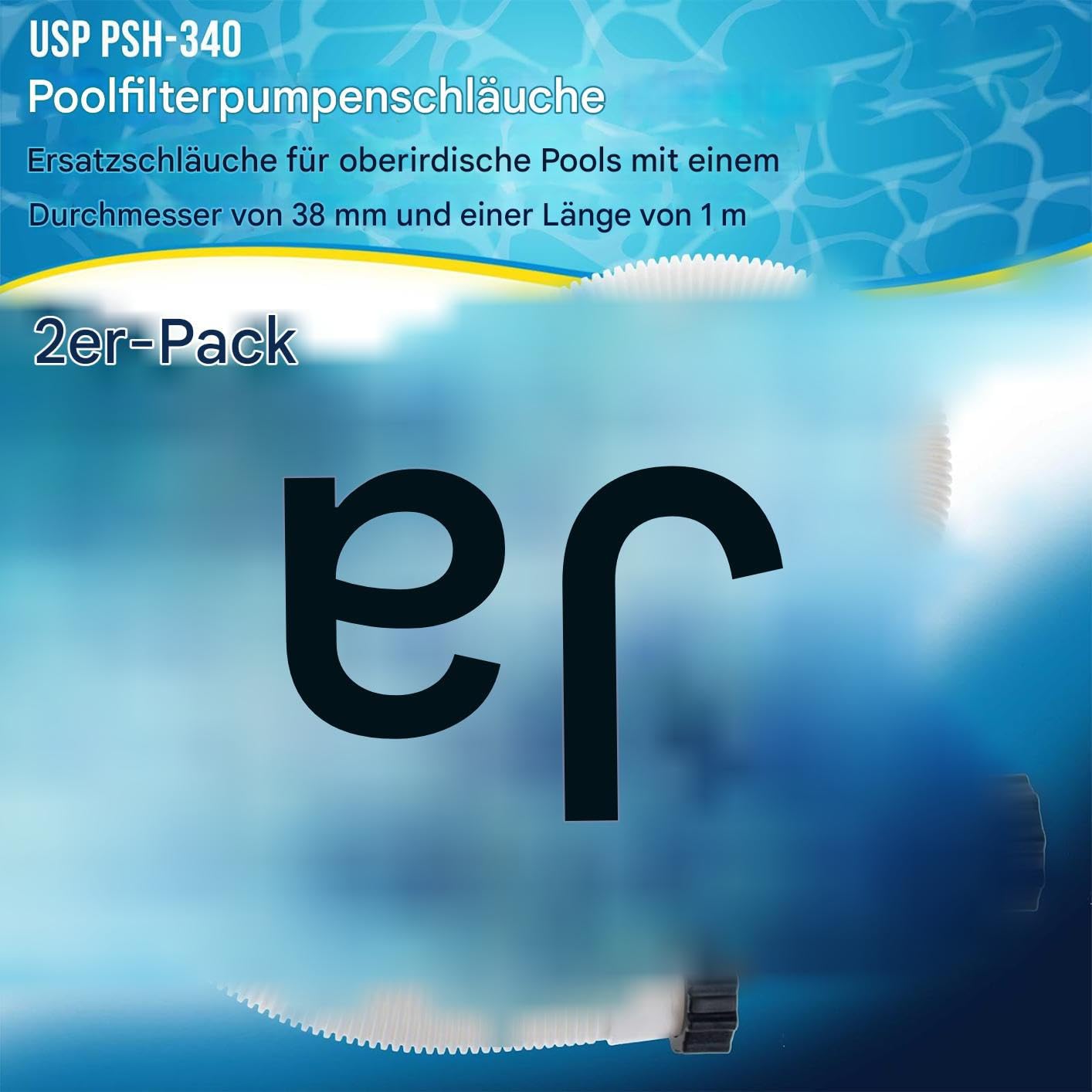 Schwimmbadschlauch 3,81 cm Schwerlast-Ersatzteile