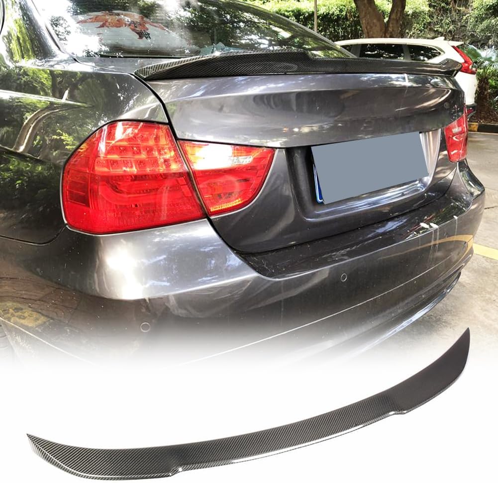 E90 Carbon Fiber Rear Spoiler fit for BMW 3 Series E90 325i 328i 330i 335i Sedan 2005-2012 Custom Parts Trunk Lip Spoiler Rear Wing Spoiler HighKick Spoiler Body Kits Factory Outlet
