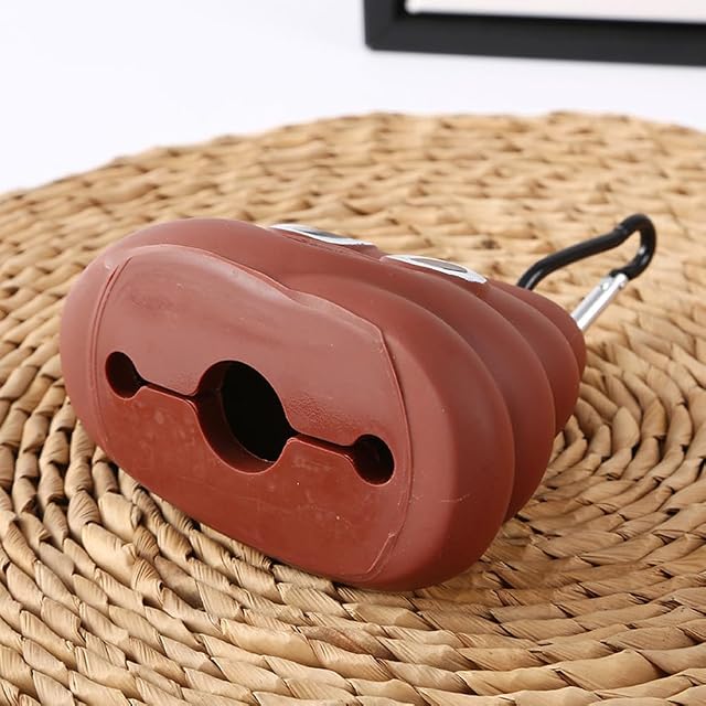 Foto 6 de 8 de Ayrsjcl Dispensador de bolsas para excrementos de mascotas, dispensador de bolsas de residuos, llavero