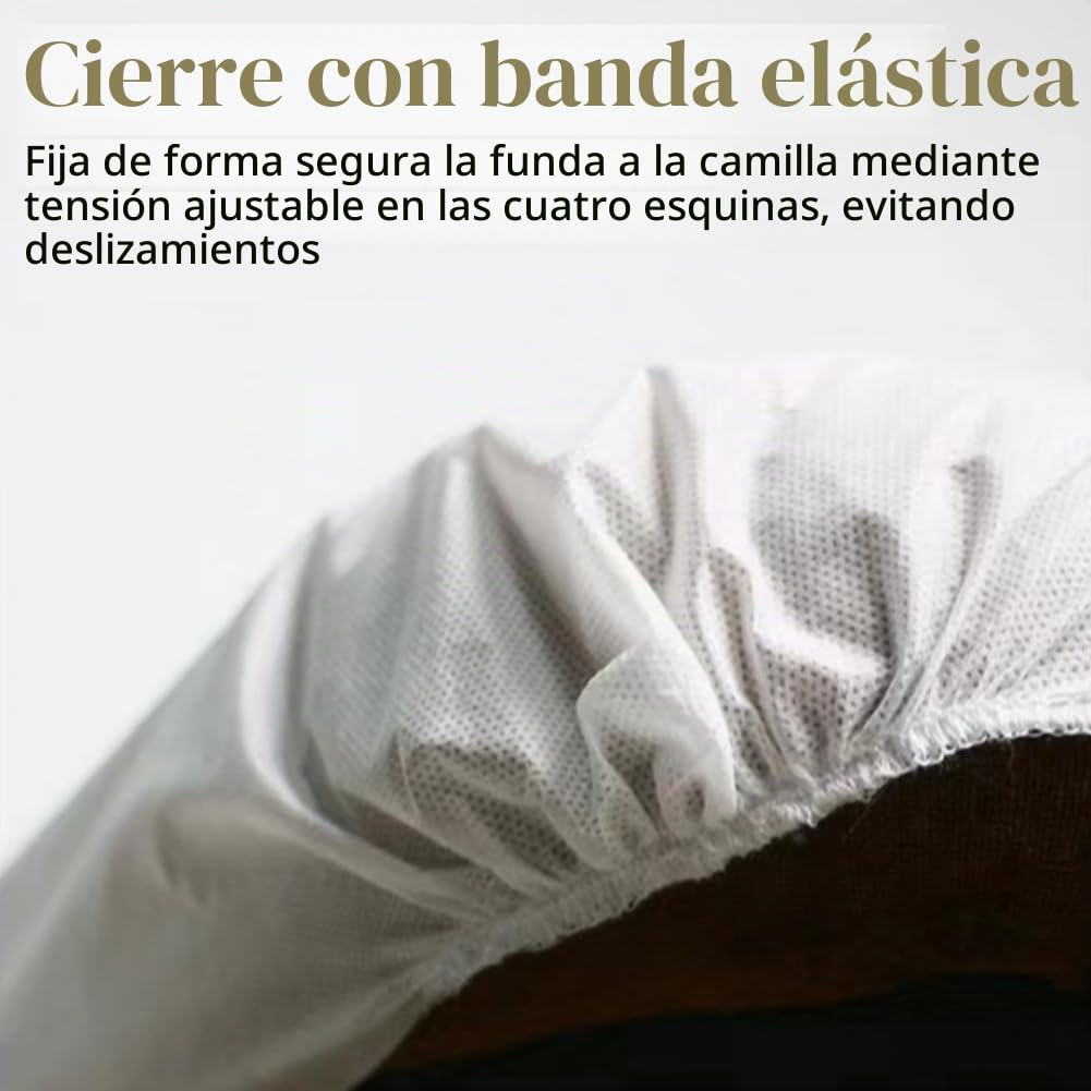 Sábanas Desechables,30pcs Funda para Camilla de Masaje con Orificio Facial,Fundas Elásticas para Camillas de Masaje con Agujero,Sábanas Tensoras Desechables,Sábanas Lavables,Funda de Cama de Masaje
