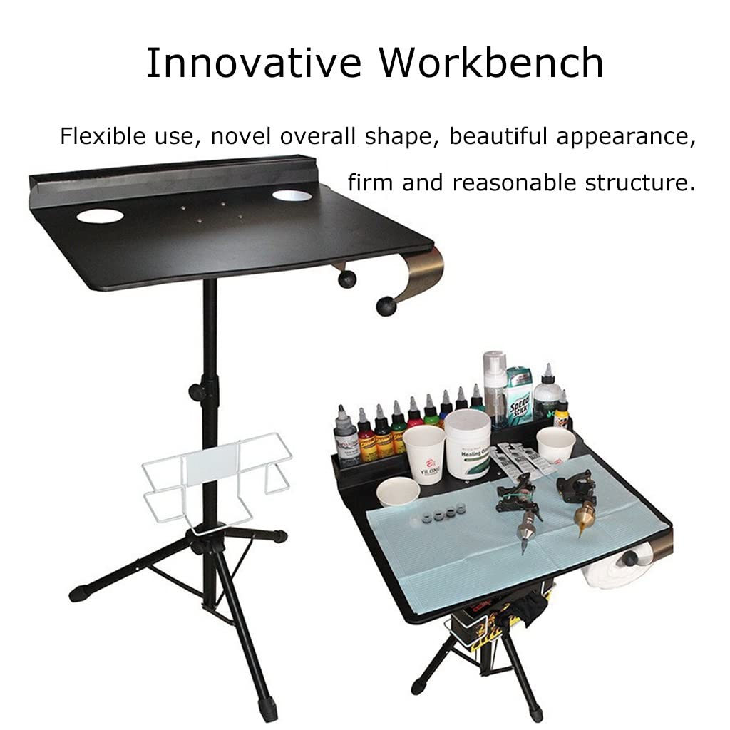 Support D'Accoudoirs De Tatouage Grande Table De Tatouage Mobile Amovible Trépied Réglable Table De Tatouage Professionnelle pour Salon De Beauté Et Studio De Tatouage