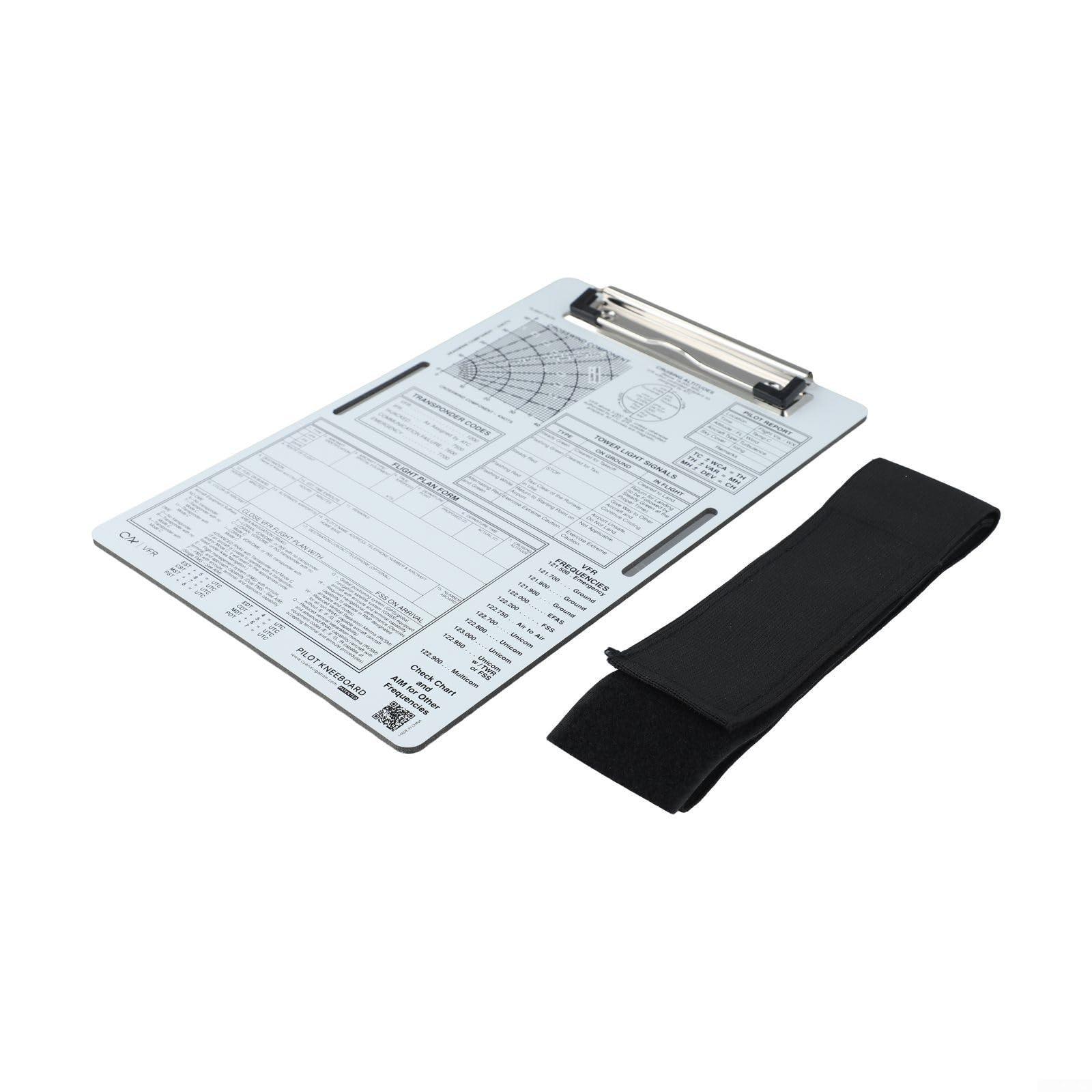 Pilot Kniebrett, Aluminium Luftfahrt Kniebrett Notizblock mit Klemmbrett für Piloten Flugplanung Navigation Cockpit Zubehör (VFR + A)