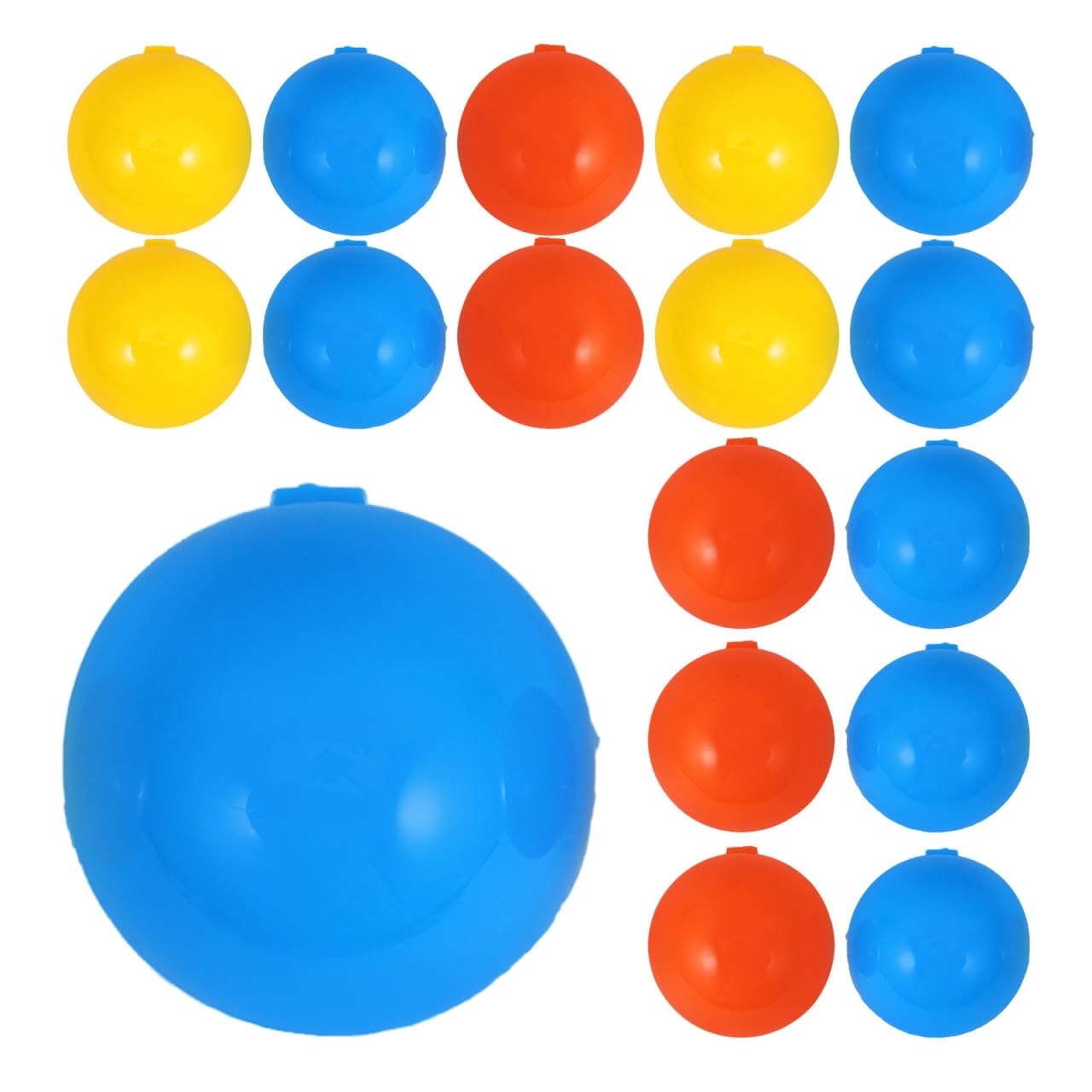 ORFOFE Palline Lotteria in Plastica Vuote da 4cm Apertura a Cucitura, 25 Pezzi Resistenti per Eventi e Feste Design Unico e Riutilizzabili Stile Casuale