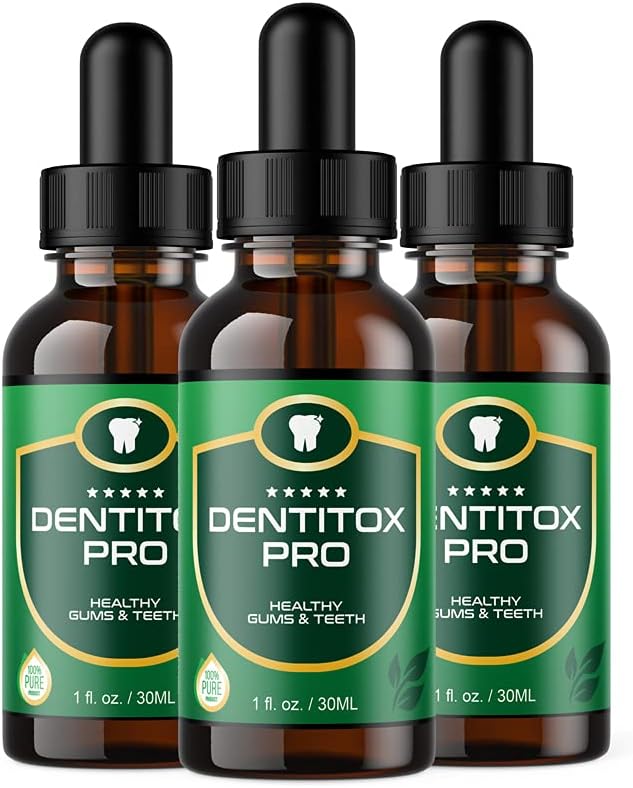 DentitoxPro for Gums Dentitox Pro Dental Dropper Healthy Gum and Teeth Liquid Drops Mouth (3 Pack)