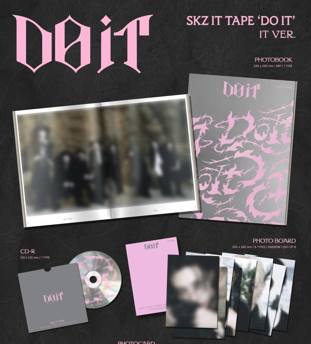 Stray Kids SKZ IT TAPE [DO IT] Album (IT VER.)+P.O.B+Special Bonus (IT ver. Only)