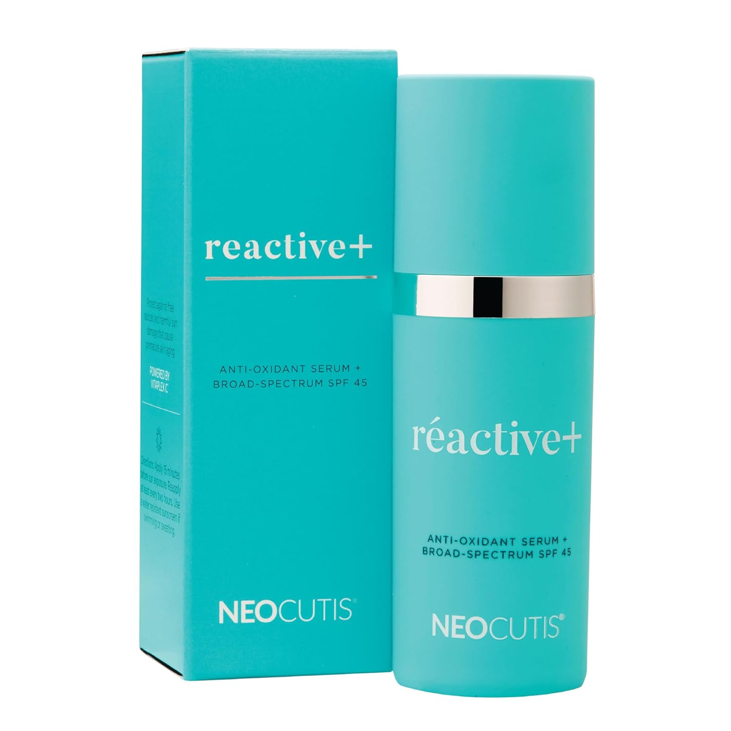 NEOCUTIS RéACTIVE+ Vitamin C & E Antioxidant Serum with Broad‑Spectrum SPF 45 – Protects & Revitalizes Skin – Reduces Fine Lines & Redness – 1 fl. oz. - Image 2