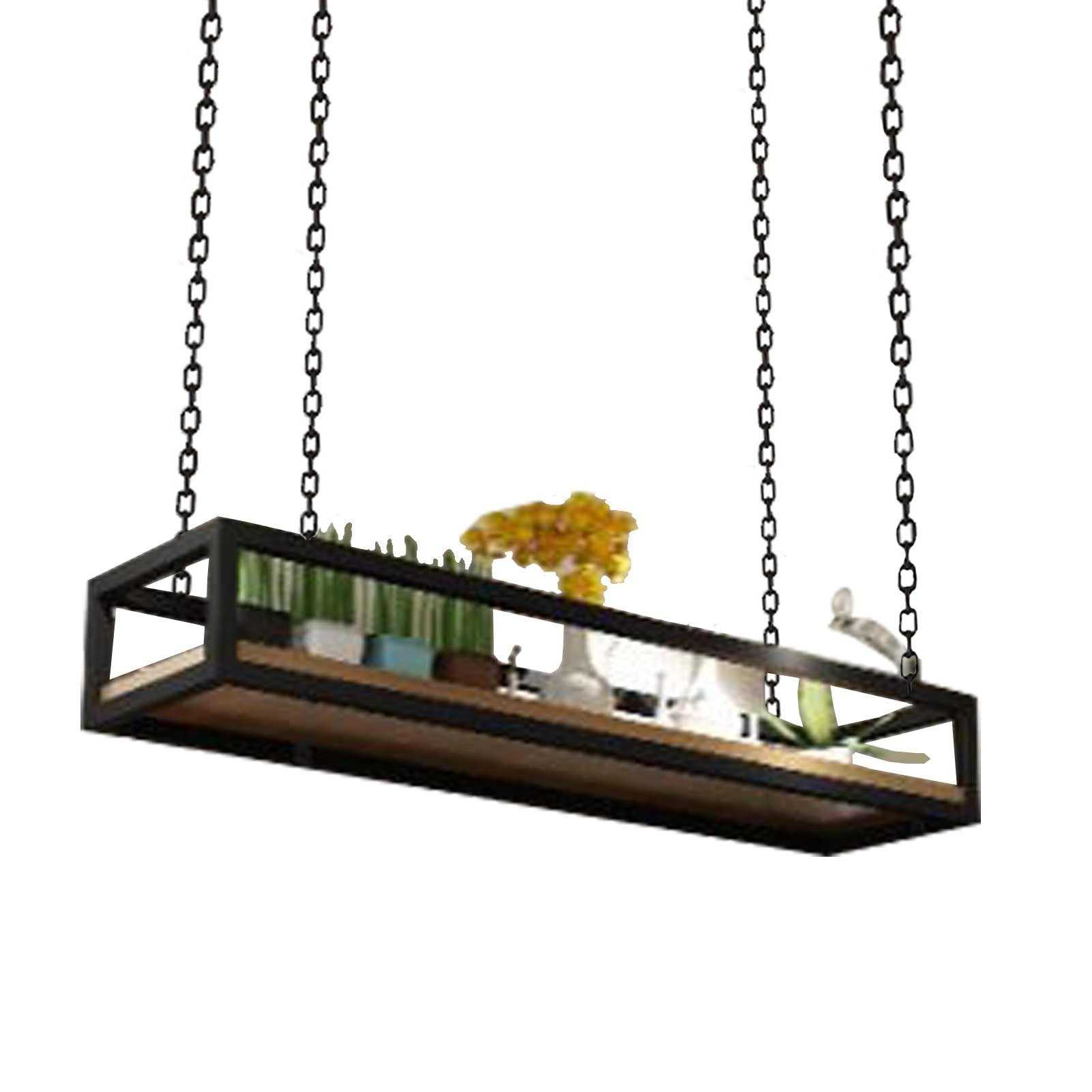 Macetero Colgante para Interior y Exterior, para Pared y Techo, para jardín, balcón y Bar, tamaño Grande (100 x 25 x 15 cm)