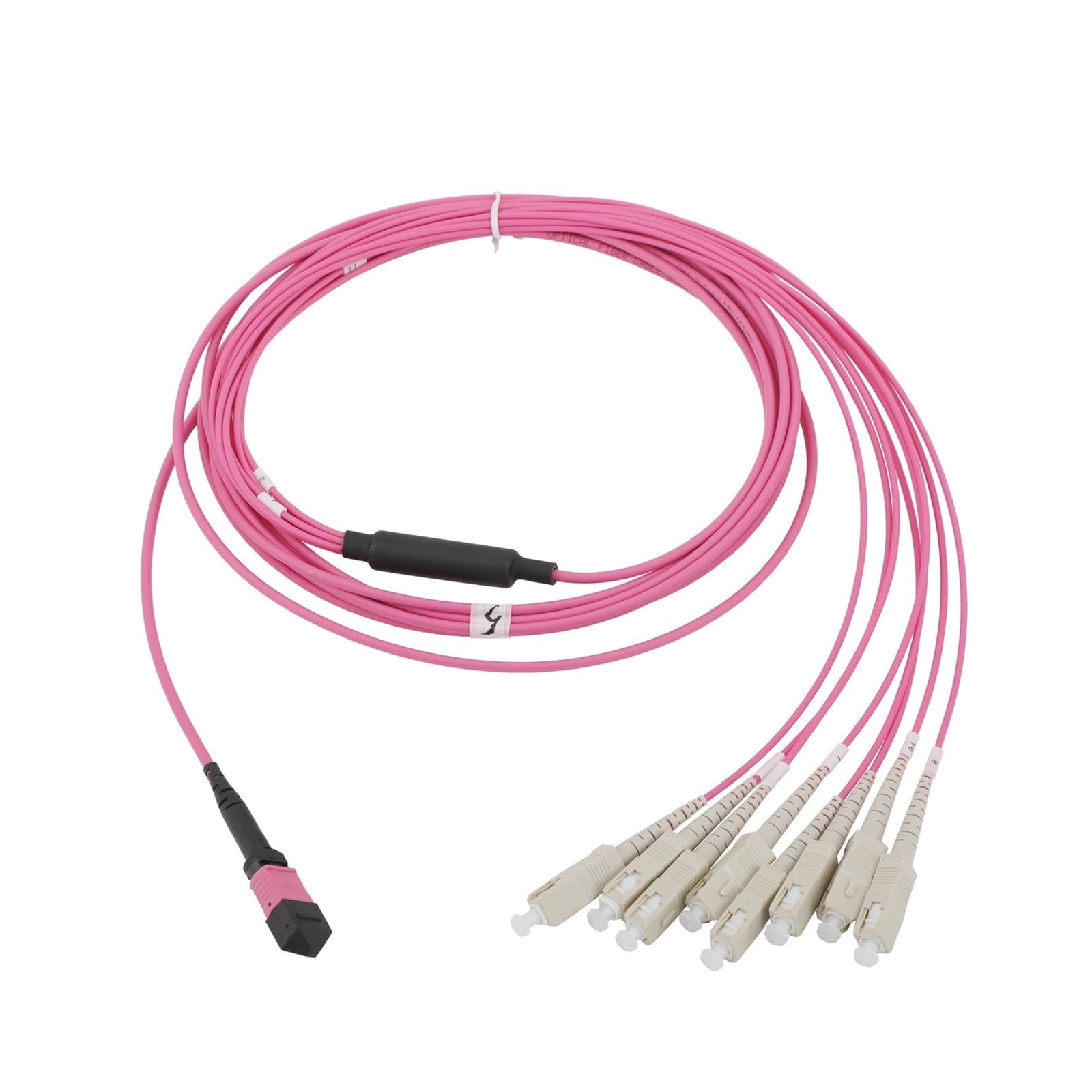 Câble extension fibre optique MPO OM4 10G multimode 8 cœurs 10m pour réseau local - 4