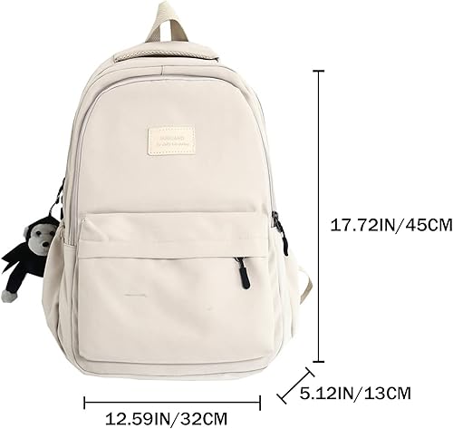 Miniatura 4 de Mochila Estética Linda Linda Mochila para Escuela Universidad Mochila de Gran Capacidad Mochilas Escolares Estudiantes Casual, Rosa, Mochilas Daypack