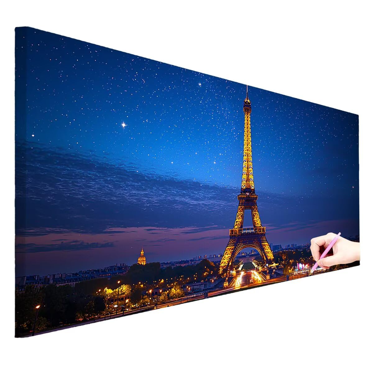 Diamond Painting Groß XXL 160x80cm, 5D Diamond Painting Paris Bilder -0221