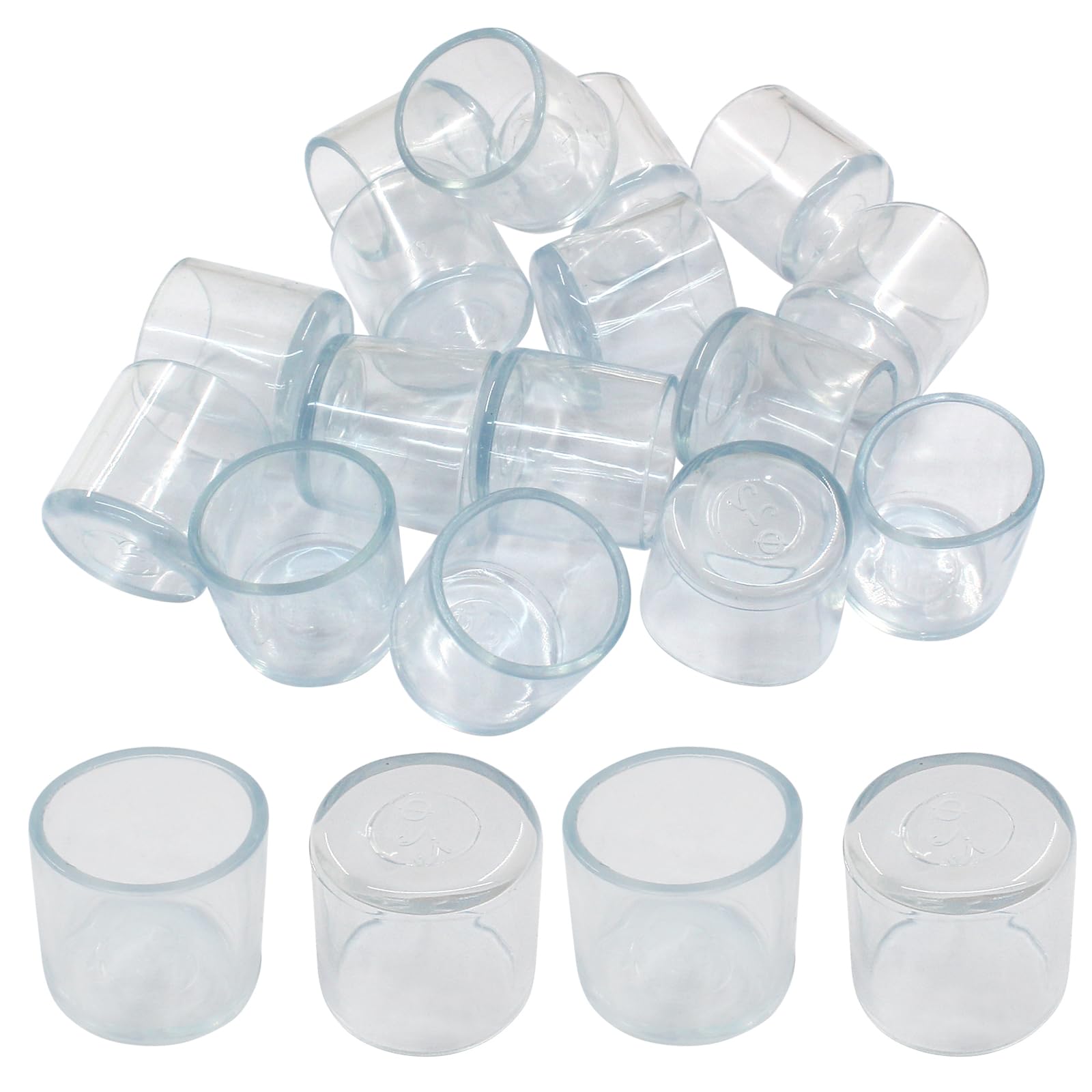 Tapas protectoras de silicona para sillas de comedor, solución transparente antiruido
