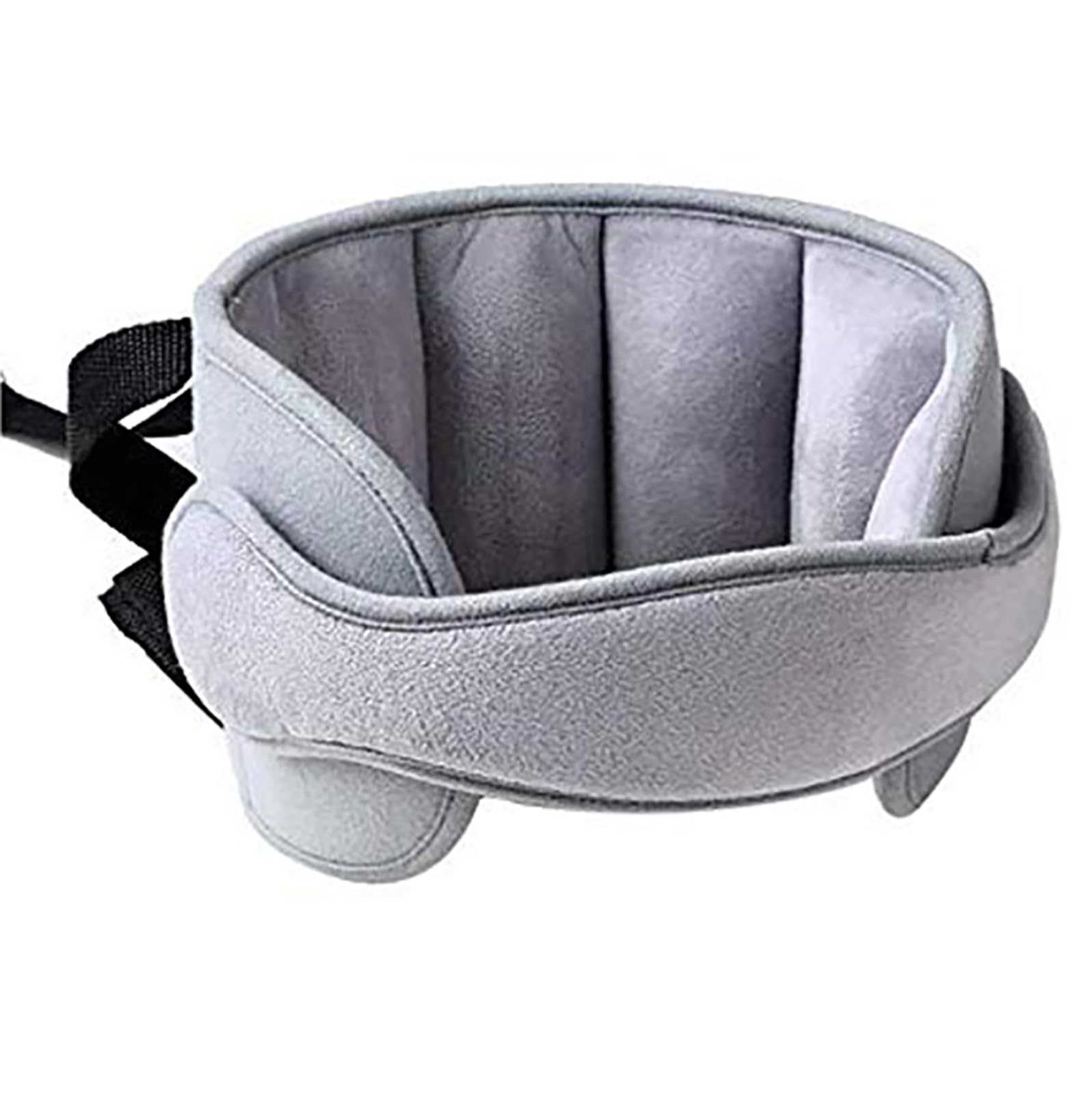 チャイルドシート 首かっくん クッションネックピロー 成人と子供 自動車用旅行頸枕 自転車用児童シートネックパッド 睡眠クッション 調節可能 衝突頭保護 ぶつかり防止 (グレー) [並行輸入品]