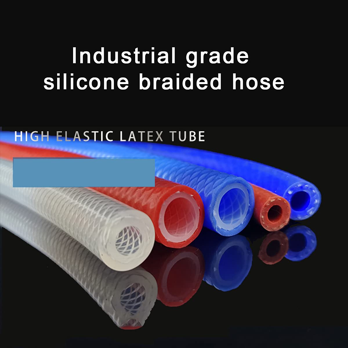 tubi flessibili in silicone, tubi in silicone, Tubo flessibile trasparente in gomma siliconica for un flusso facile e una pulizia facile 3,3 piedi / 1 m, blu, 19 * 25 mm(blu) (Color : Blue, Size : 2