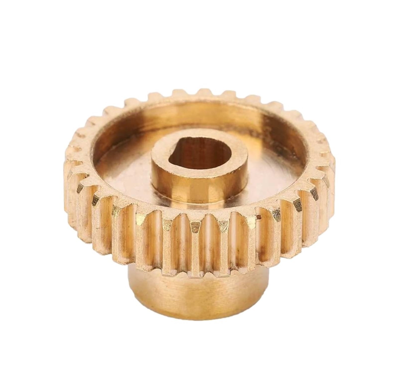 Bevel Gear Pinion Hardware Mechanical Spur Gear Brass 30 Tooth 0.8 Mod 6mm Hardware Industrial Parts