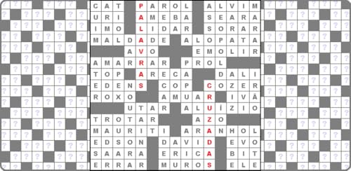 Clássico Arraste-e-Solte Preencher Palavras Cruzadas