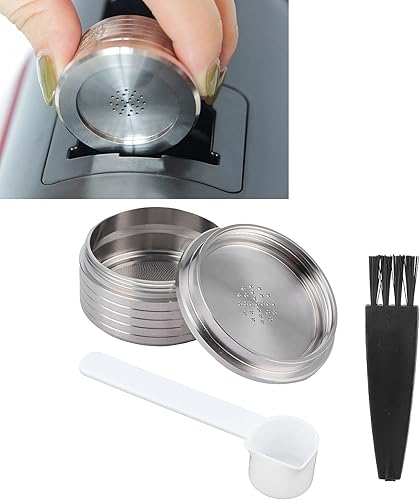 Miniatura 2 de Cápsula de café cápsula de café reutilizable con cepillo de cuchara ajuste cápsula de acero inoxidable multifuncional Q cápsulas de café para