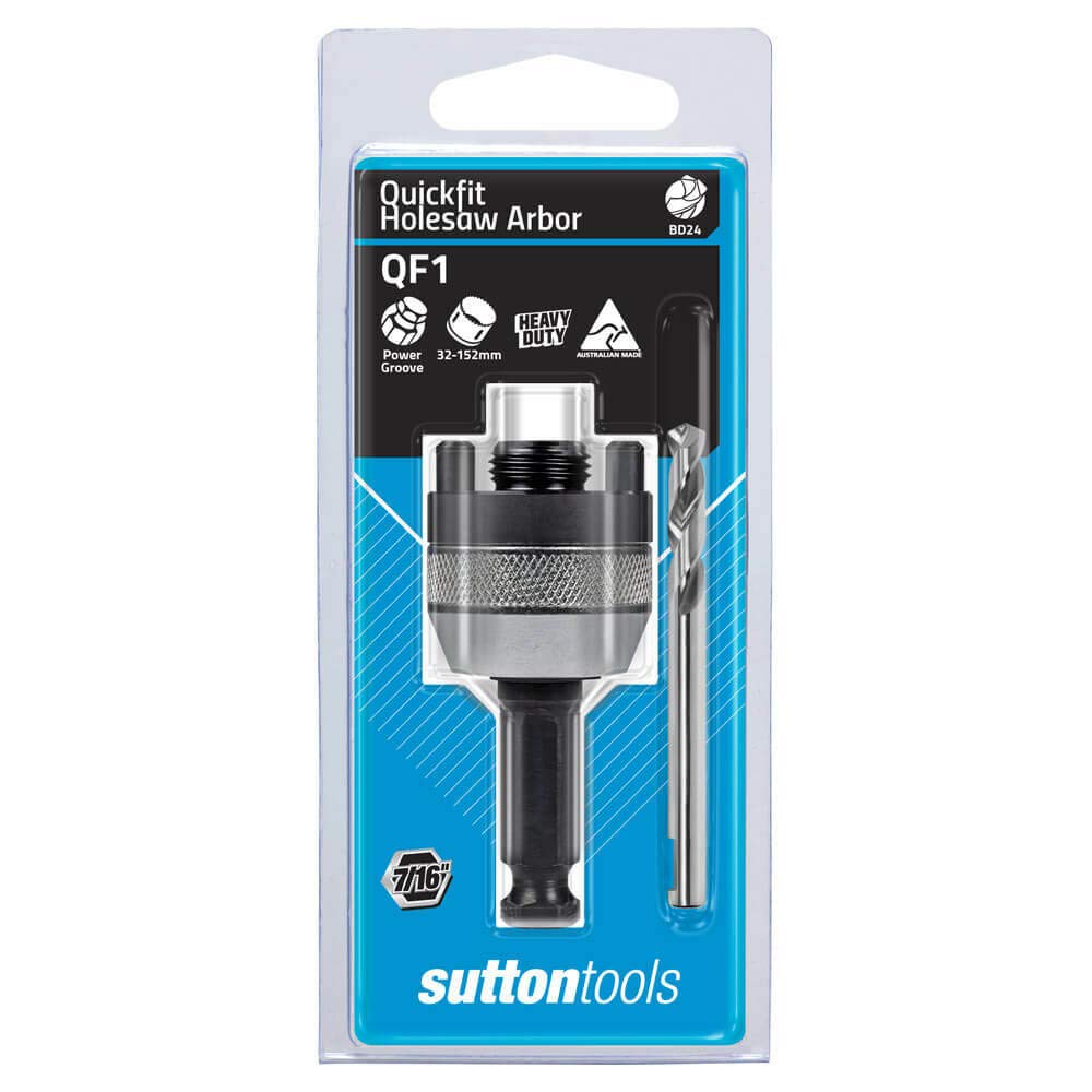 Sutton UA-3 Arbor Set for 32-152 mm Holesaw Black/Silver