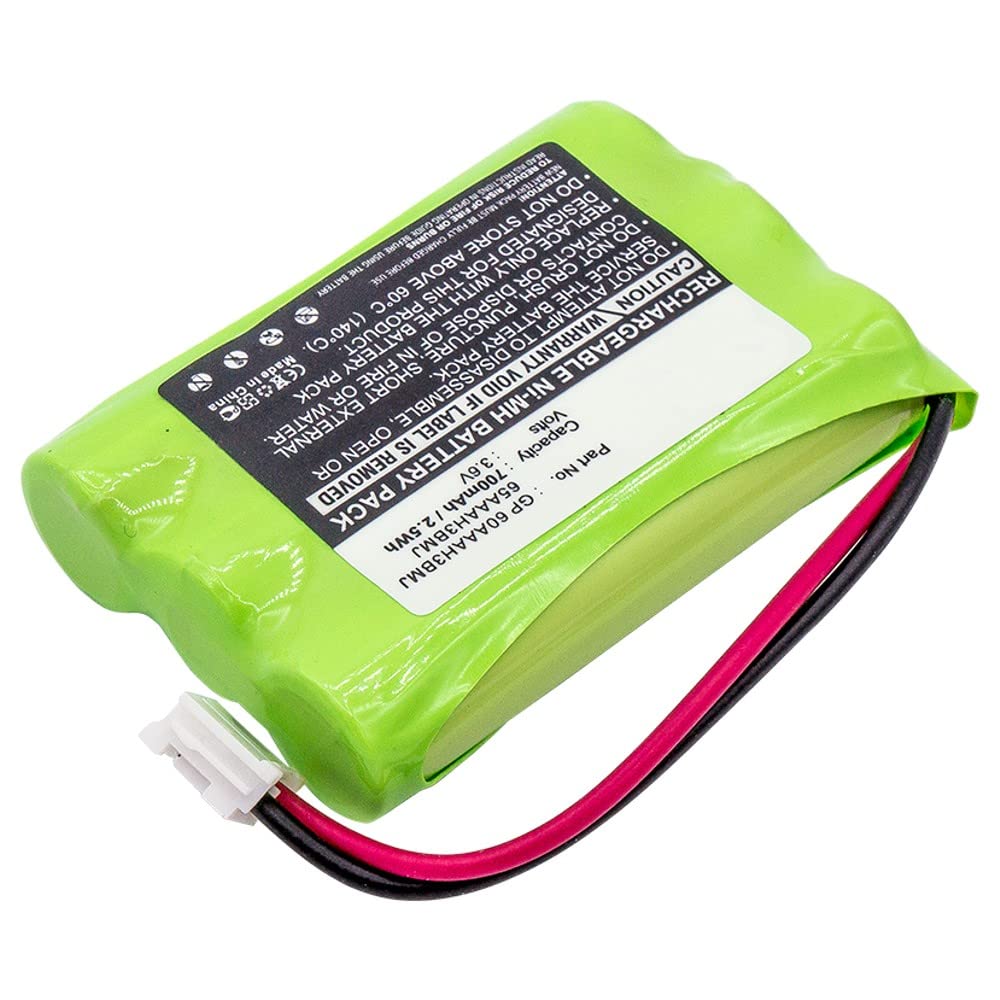 Dantona Cordless Phone Battery, Compatible with AT&T-Lucent 27910 Cordless Phone Battery 1X3AAA/D - 3.6 Volt, Ni-MH 700mAh - Cordless Phone Replacement Battery