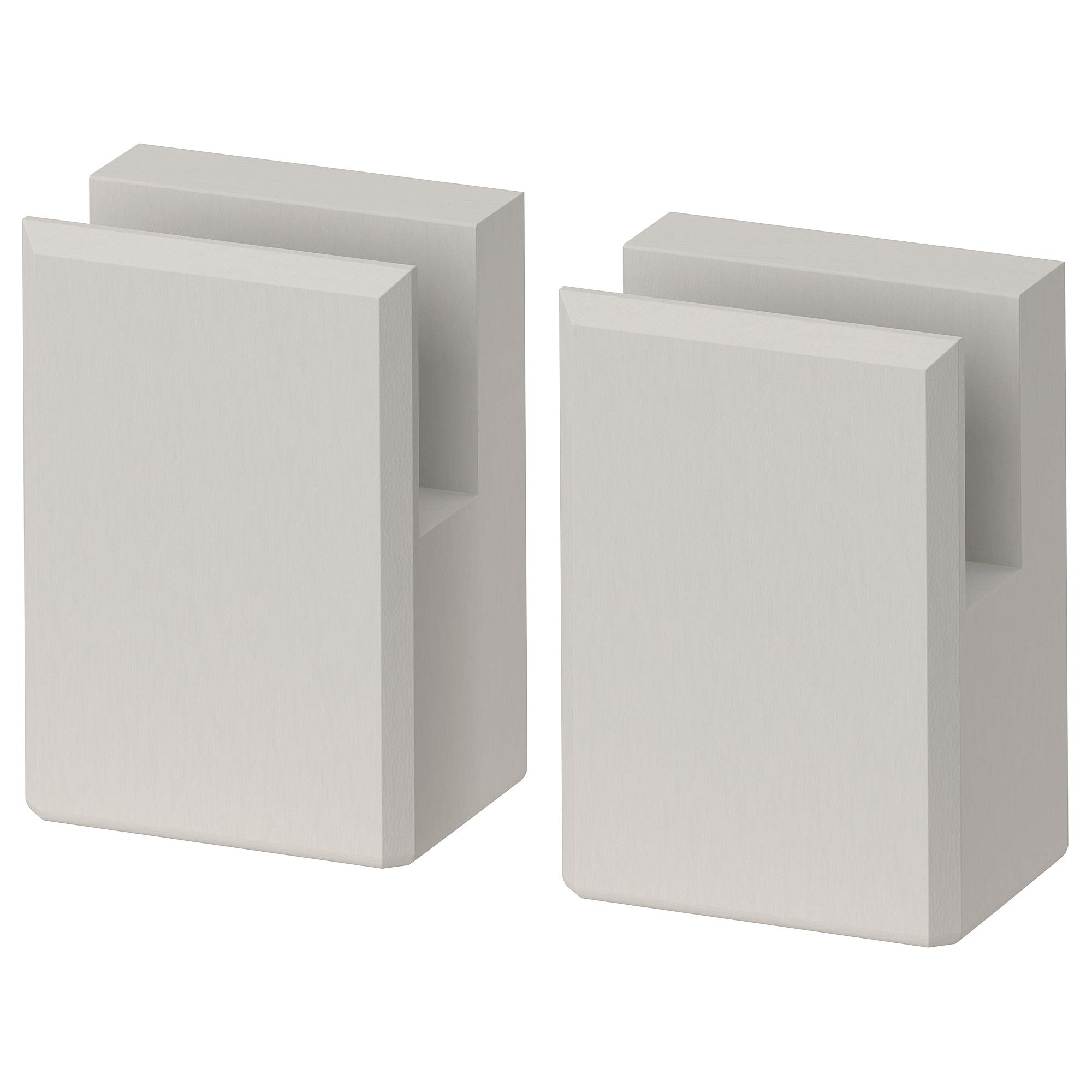 Pied pour socle décoratif de meuble bas LERHYTTAN 8 cm de hauteur gris clair